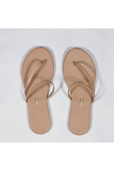 Tkees Flip-flops de zi cu zi, crem, cu o singură curea