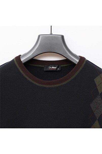 Dio Rise Мъжка блуза с дълъг ръкав и тясна кройка - 189392 - тъмно синьо