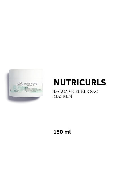 Wella Professionals Nutricurls Dalgalı ve Bukleli Saçlar İçin Saç Maskesi 150 ML
