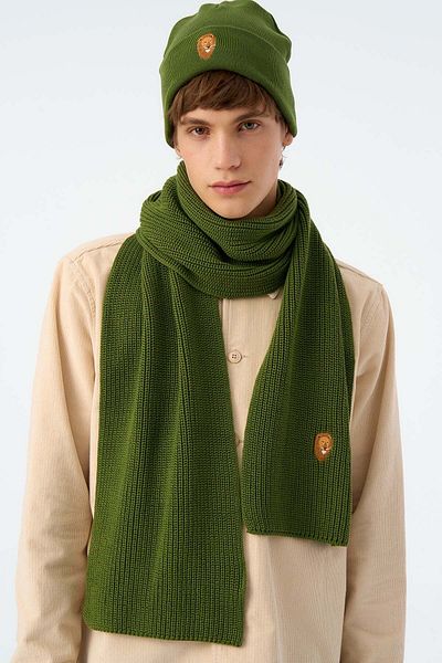 WWF Market "Leo's Scarf, Dark Green"
