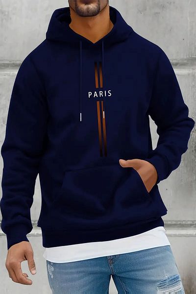 uyguntarz Памучен голям суичър с щампа Paris