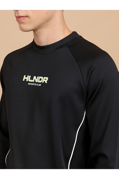 Highlander By Styli Printed Raglan Sleeves Sweatshirt