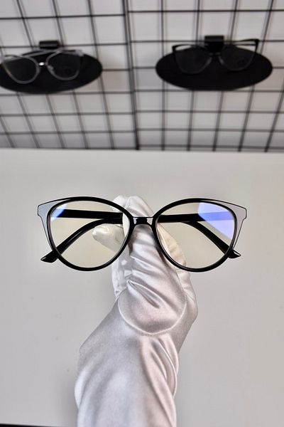 LOOKUP Blue Light Protection Glasses Optical Compatible Frame Cat Eye Screen Protector Glasses