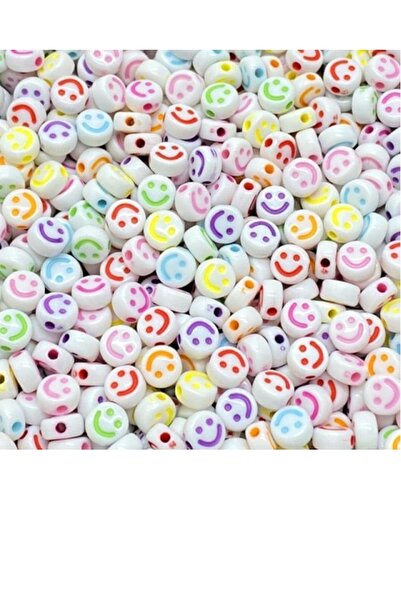 312 KONSEPT 50 мини 6 мм акрилни мъниста с усмихнати лица Emoji