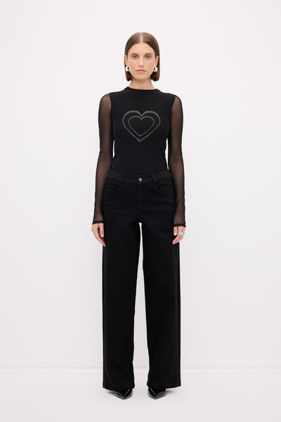 Love My Body Moda Tutkusu Garnili Denim Pantolon