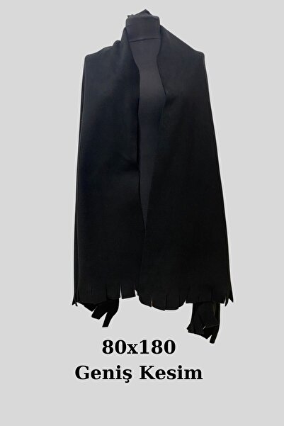 Seamoda Black Fleece Shawl Scarf Large Size Shoulder Mother Shawl