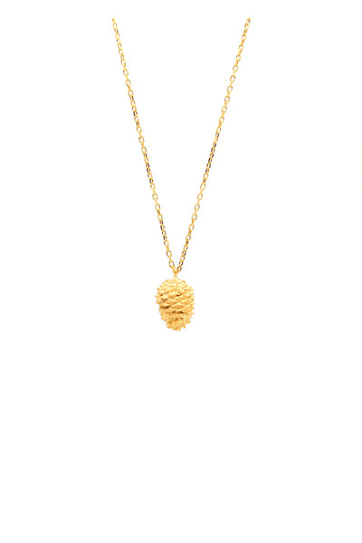 Own Jewelry Kozalak Minimal Kolye 14 Ayar Altın Kaplama 925 Ayar Gümüş