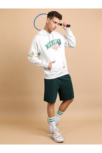 Ketch By Styli Graphic Print Relaxed Fit Hoodie