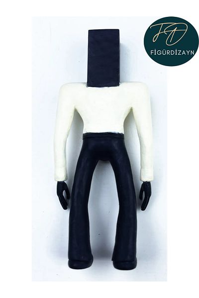 FigürDizayn Skibidi Toilet - Shibili Toilet Speakerman Spokes Man Animation 3D Figure/Bust 12cm