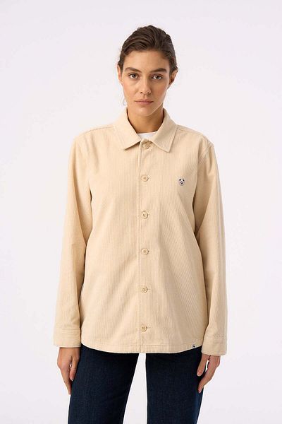 WWF Market Panda Velvet Jacket - Μπεζ περγαμηνή