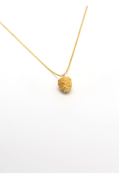 Own Jewelry Kozalak Minimal Kolye 14 Ayar Altın Kaplama 925 Ayar Gümüş