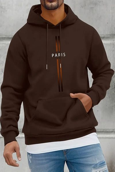 uyguntarz Памучен голям суичър с щампа Paris