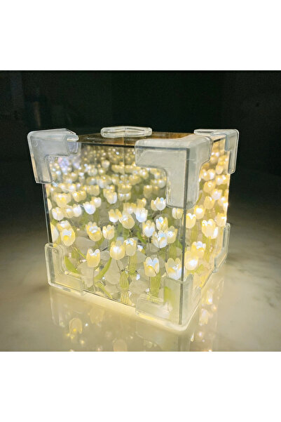 Genel Markalar Sonsuz Laleli Gece Lambası Ithal DEMONTE PEMBE