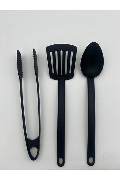 ELİOSA Teflon Tonge-Spatula-Spoon Set of 3