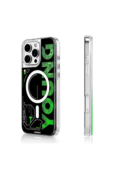 Youngkit iPhone 16 Pro Max Kılıf Magsafe Şarj Özellikli Airbagli Youngkit Fut...