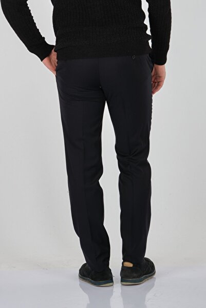 Ecer Штани з прямими штанинами, звичайна талія, синьо-чорні, чоловічі 08131120