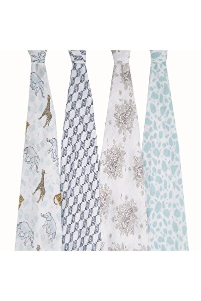 aden + anais أدين + أنايس - مجموعة من 4 قطع من قماطات كلاسيكية - الغابة