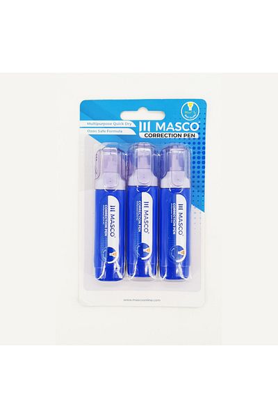 MASCO 3 Pcs Correction Pen set 10ml Each