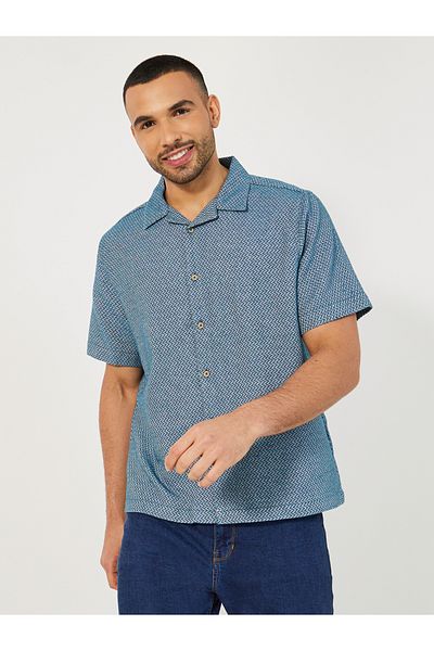 Styli Yarn Dyed Short Sleeves Resort Shirt