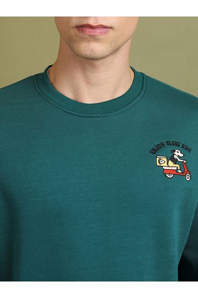 Ketch By Styli Embroidery Detail Oversized Sweatshirt