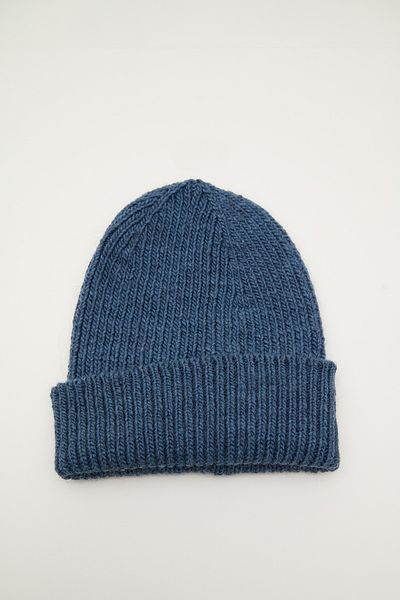 Manuka Indigo-Baskenmütze – dickes Strickdesign