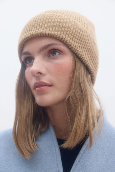 Manuka GESCHNITTETES GESCHNITTES BERET CAMEL