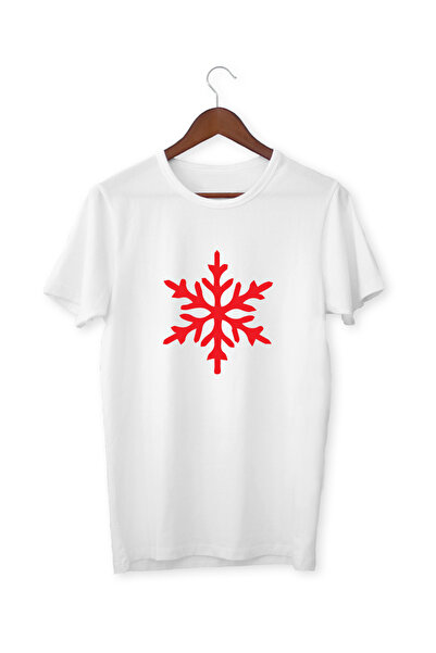 ALPŞAN TİCARET Crvena pahulja vizuelna T-shirt - za decu i odrasle