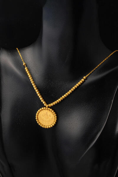 Bilezikci 22 Ayar Yarım Reşatlı Dorika Toplu Altın Kolye