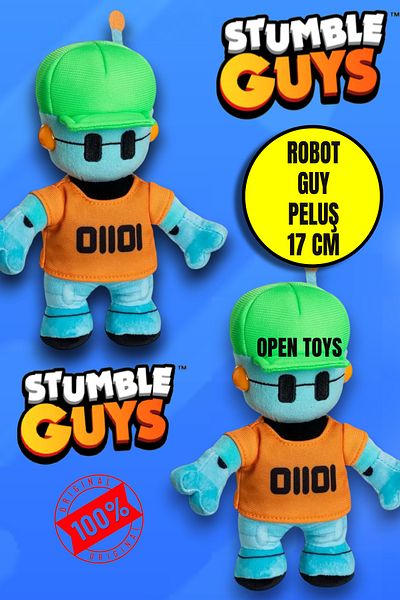 TOYFEST مجسم روبوت قطيفة من Stumble Guys - 17 سم