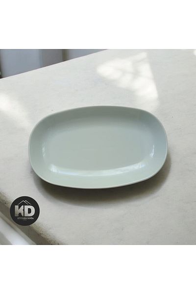 Kütahya Porselen Plain White 29 Cm. Boat Plate