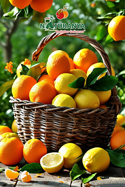 Naturanya 10 Kg Portakal + Hediye 2 Kg Limon | Günlük Hasat Taptaze ve Doğal