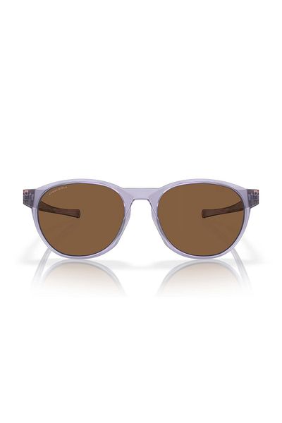 Oakley نظارة شمسية دائرية للرجال - Oo 9126 - مقاس العدسة: 54 مم - لون أرجواني فاتح غير لامع