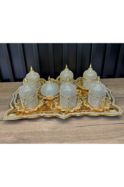 ZEKİ HEDİYELİK Taşlı fincan takımı