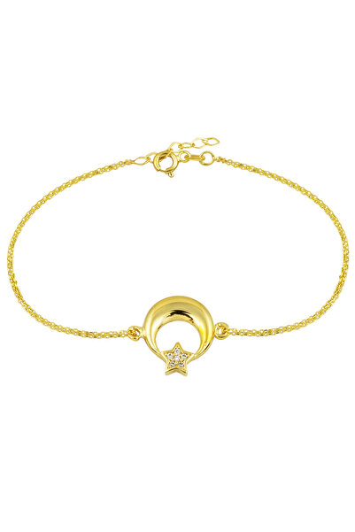 Bilezikci Ay Yıldız Altın Bileklik