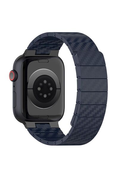 bbtech Apple Watch 42/44/45/46/49MM Ultra3/11/10/9/8/7/SE3 Uyumlu Carbon Stee...