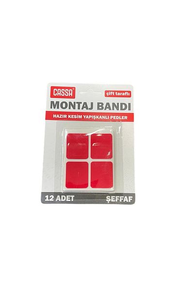 Cassa 2.5X3 cm Double Sided Mounting Tape of 12