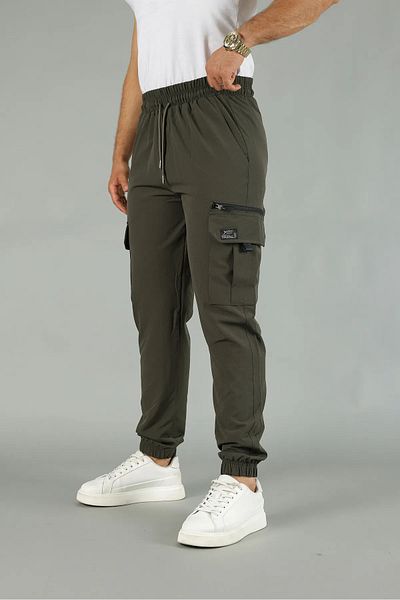 comstar Ανδρικό παντελόνι Jogger με ελαστική μέση και τσέπες Cargo