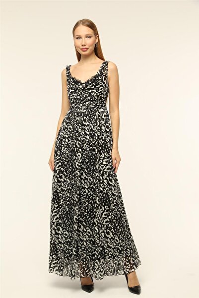 HomeStore Degaje Yaka Uzun Elbise