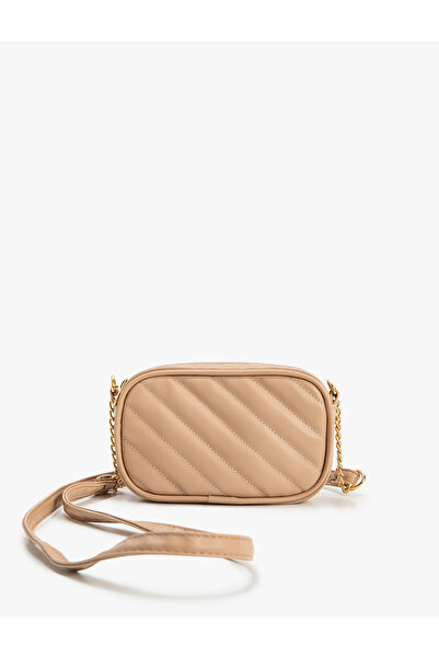 Koton Çapraz Çanta Suni Deri Zincirli Kapitoneli Fermuarlı Askılı