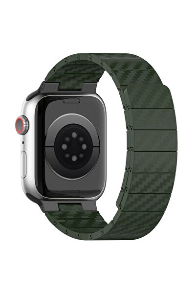 bbtech Apple Watch 42/44/45/46/49MM Ultra3/11/10/9/8/7/SE3 Uyumlu Carbon Stee...