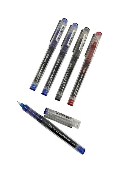 Cassa 0.5 mm Needle Tip Rollerball Pen (3 Blue, 1 Black, 1 Red)