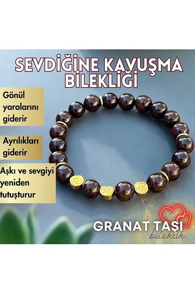 Bonicce Granate (Lal Stone) Real Natural Stone Bracelet
