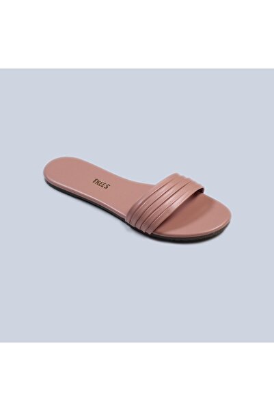 Tkees Γυναικείες καθημερινές κομψές παντόφλες σε ροζ χρώμα σε πούδρα