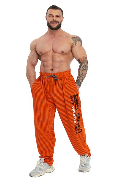 Big Sam Orange Men's Body - Basic Pants Sweatpants 1178