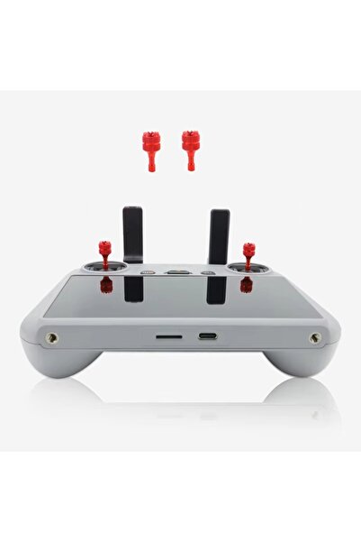 Teknoroket RC / RC 2 Ekranlı Kumanda Kontrol Stick Kırmızı (Dji Mini 5 / 4 /3...