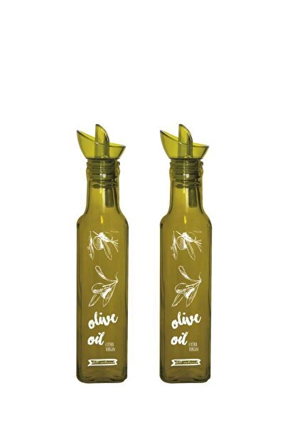 Herevin İkili 250 Cc Oliveoil Desen Yeşil Cam Yağlk