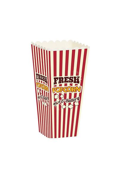 Herevin Double Pattern Popcorn Box-Red