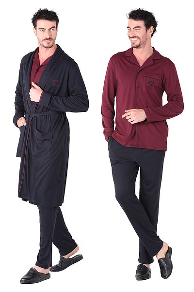 Damat Ds Groom 3-Piece Rob Set - Bordo