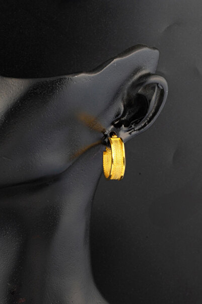 Bilezikci Trabzon Hasır 14 Ayar Altın Halka Küpe