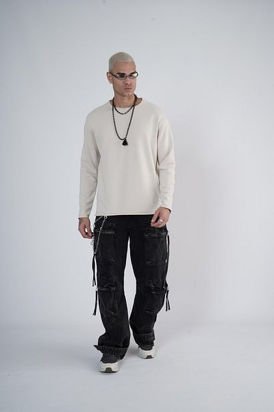 king brich Ανδρικό φούτερ Dirty Collar Oversize Mold